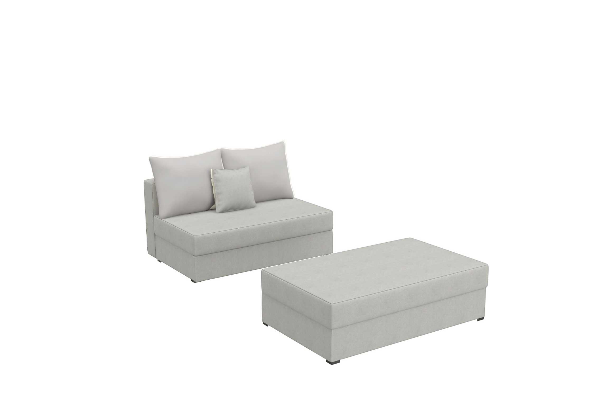 Mała szara sofa rozkładana